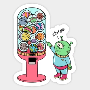 Little Alien Sticker